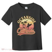 Oceanside California Retro Print Toddler T-Shirt thumb 0