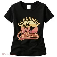 Oceanside California Retro Print Women's T-Shirt thumb 0