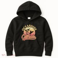Oceanside California Retro Print Kids Hoodie thumb 0