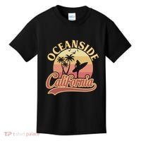 Oceanside California Retro Print Kids T-Shirt thumb 0