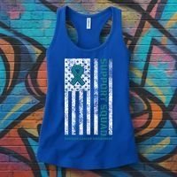 Ovarian Cancer Support Family Cancer Awareness Squad Meaningful Gift Women's Tank Top thumb 3