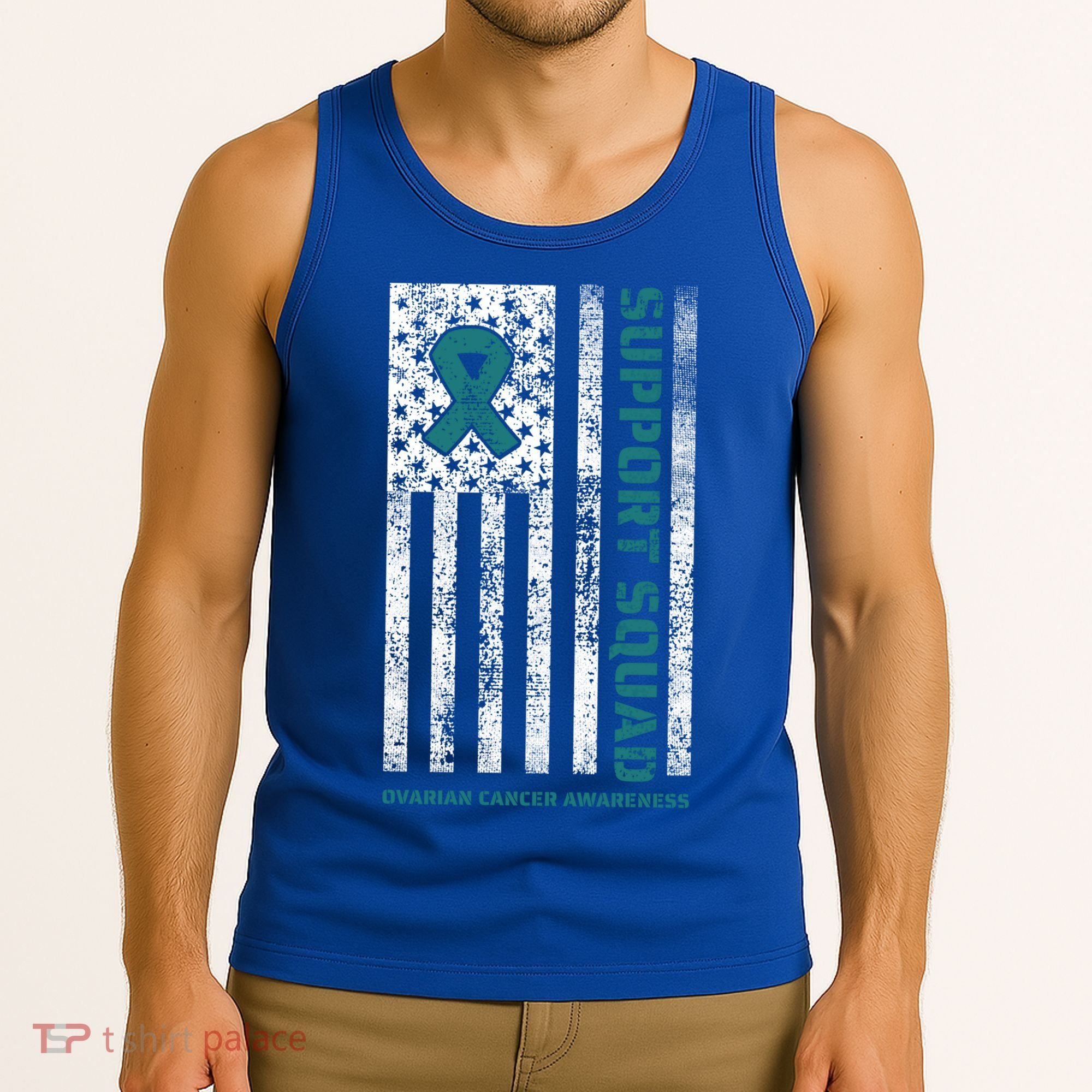 Ovarian Cancer Support Family Cancer Awareness Squad Meaningful Gift Tank Top