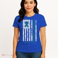 Ovarian Cancer Support Family Cancer Awareness Squad Meaningful Gift Women's T-Shirt thumb 4