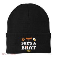 Oktoberfest Couples Shes A Brat Beanie thumb 0
