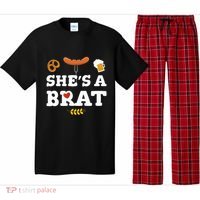 Oktoberfest Couples Shes A Brat Pajama Set thumb 0