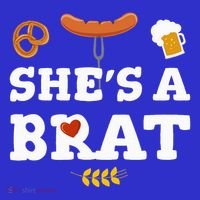 Oktoberfest Couples Shes A Brat Long Sleeve Shirt thumb 2