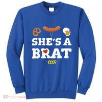 Oktoberfest Couples Shes A Brat Sweatshirt thumb 0