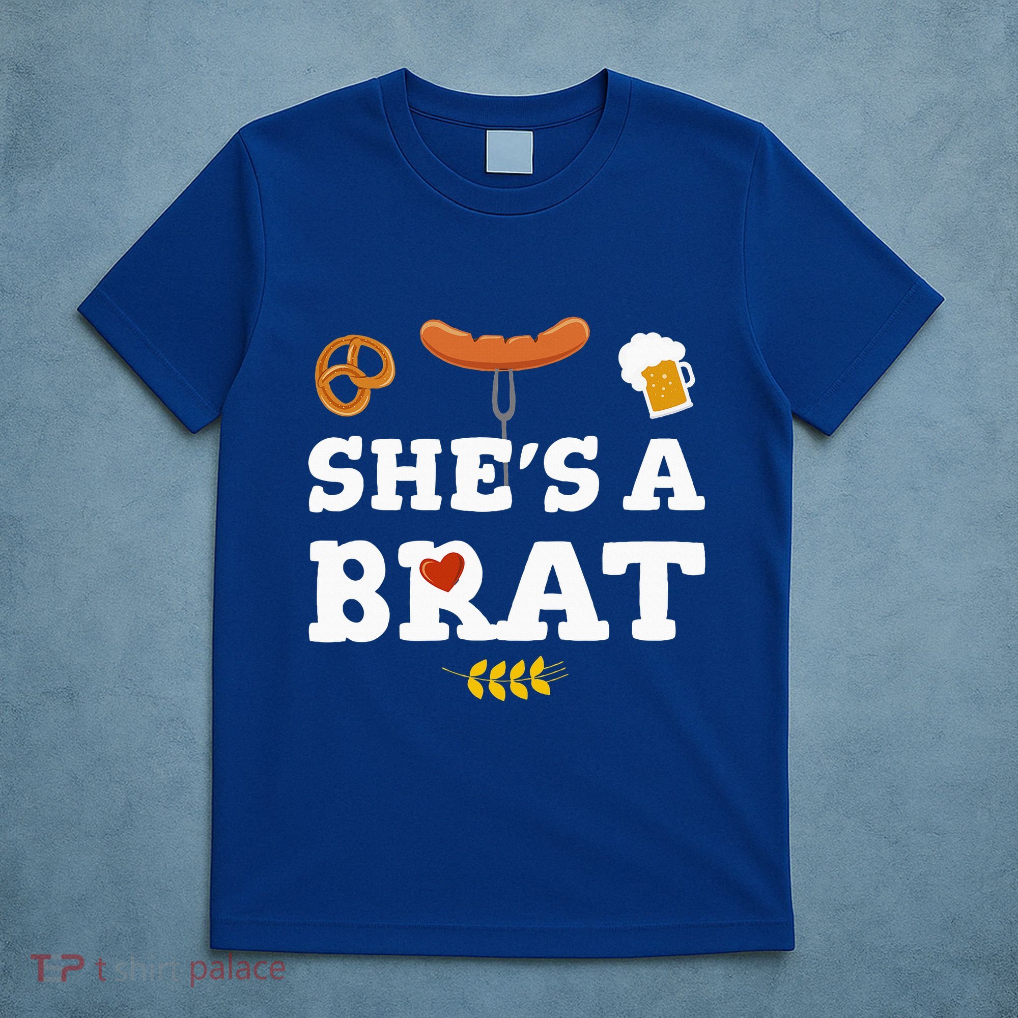Oktoberfest Couples Shes A Brat T-Shirt
