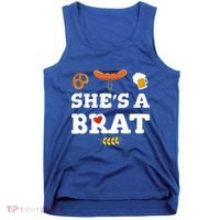 Oktoberfest Couples Shes A Brat Tank Top thumb 0