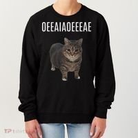 Oiiaoiia Cat Spinning Cat Meme Funny Trendy Cat Lovers Art Women's Sweatshirt thumb 0