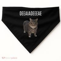 Oiiaoiia Cat Spinning Cat Meme Funny Trendy Cat Lovers Art USA-Made Doggie Bandana thumb 0