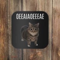 Oiiaoiia Cat Spinning Cat Meme Funny Trendy Cat Lovers Art Coaster thumb 0
