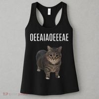 Oiiaoiia Cat Spinning Cat Meme Funny Trendy Cat Lovers Art Women's Tank Top thumb 3