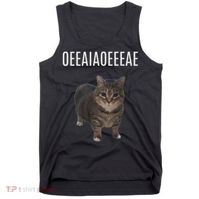 Oiiaoiia Cat Spinning Cat Meme Funny Trendy Cat Lovers Art Tank Top
