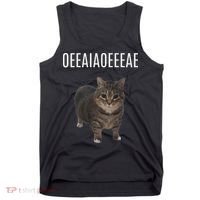 Oiiaoiia Cat Spinning Cat Meme Funny Trendy Cat Lovers Art Tank Top thumb 0