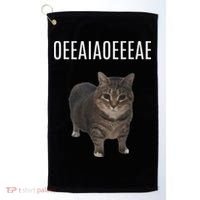 Oiiaoiia Cat Spinning Cat Meme Funny Trendy Cat Lovers Art Golf Towel thumb 0