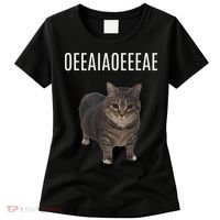 Oiiaoiia Cat Spinning Cat Meme Funny Trendy Cat Lovers Art Women's T-Shirt thumb 0