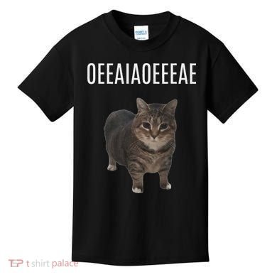 Oiiaoiia Cat Spinning Cat Meme Funny Trendy Cat Lovers Art Kids T-Shirt