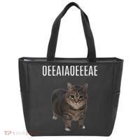 Oiiaoiia Cat Spinning Cat Meme Funny Trendy Cat Lovers Art Tote Bag thumb 0