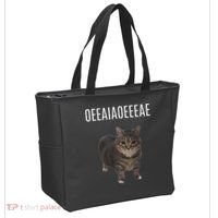 Oiiaoiia Cat Spinning Cat Meme Funny Trendy Cat Lovers Art Tote Bag thumb 2