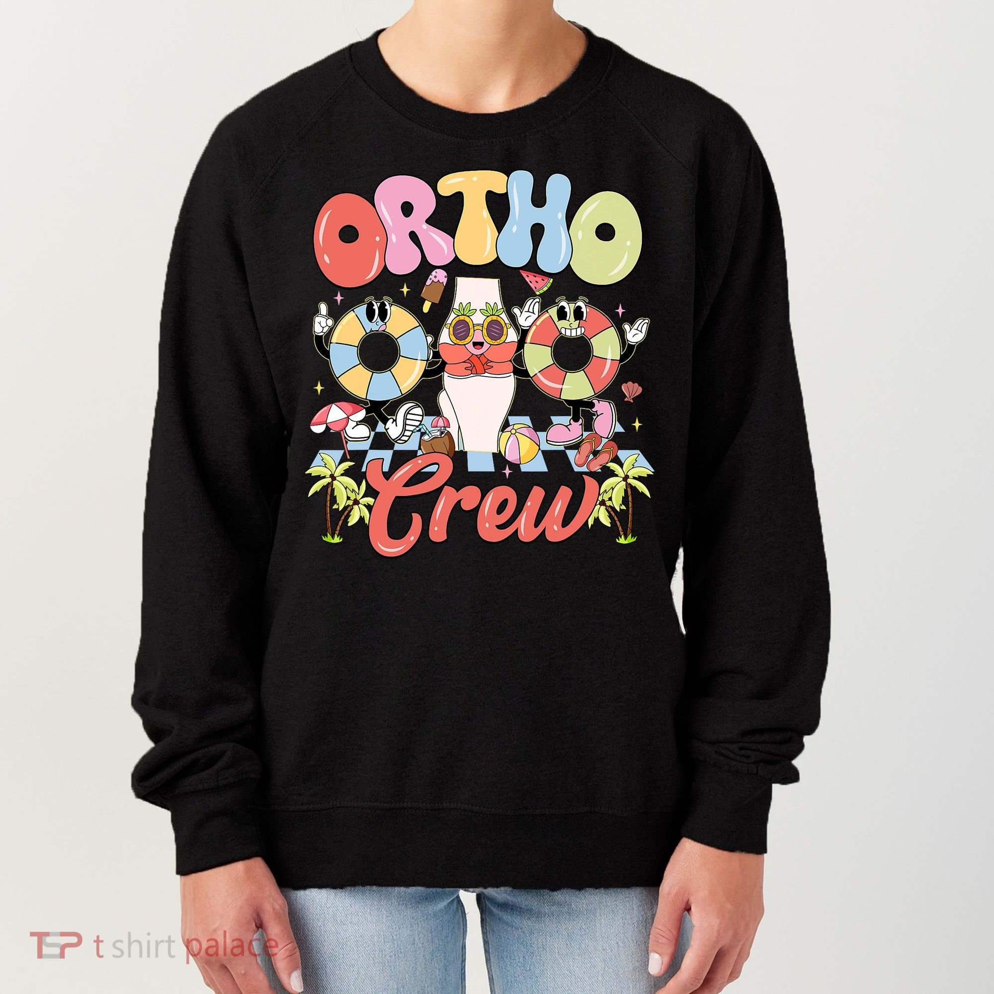Ortho Crew Summer Vibes Orthopedic Surgeon Women's Sweatshirt