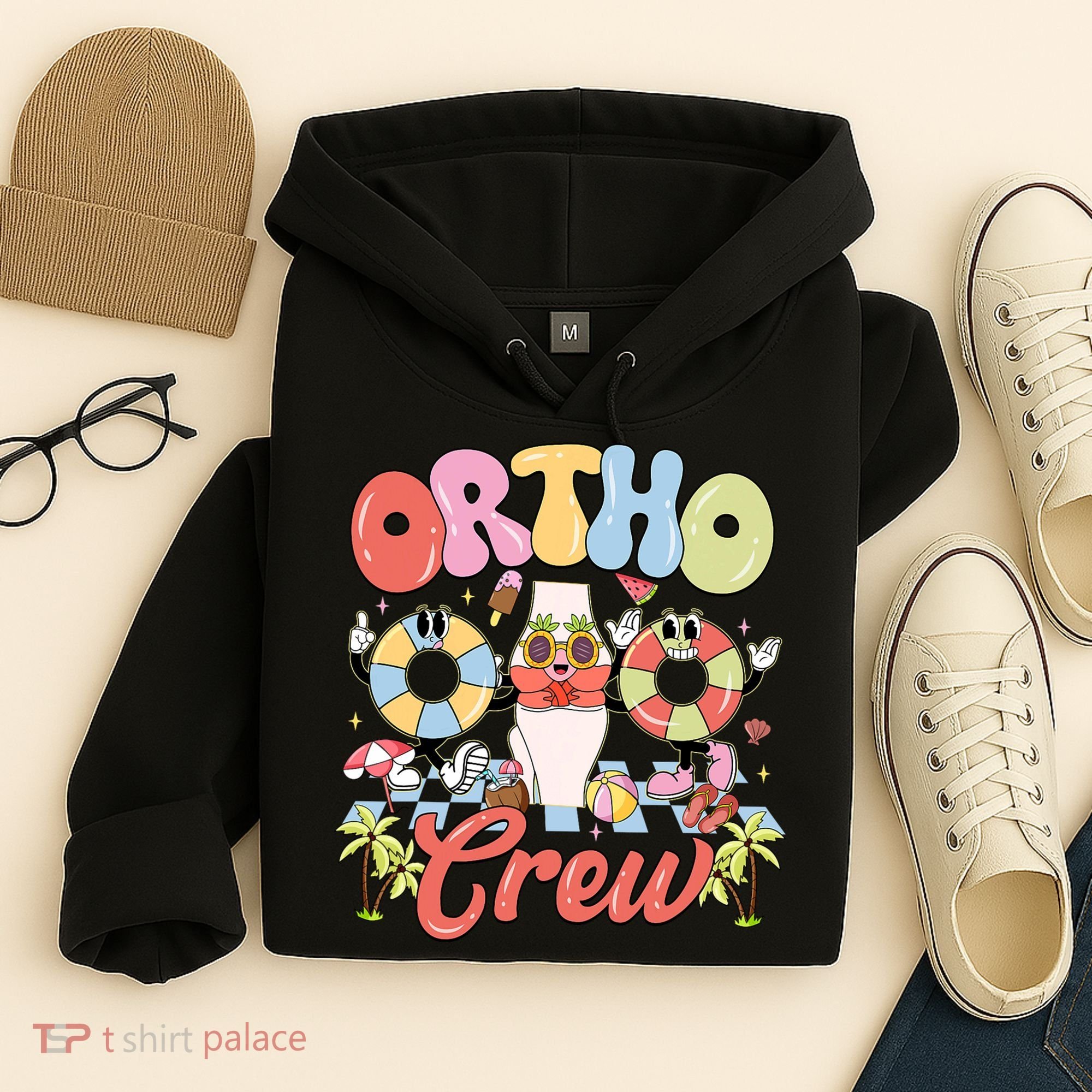 Ortho Crew Summer Vibes Orthopedic Surgeon Hoodie