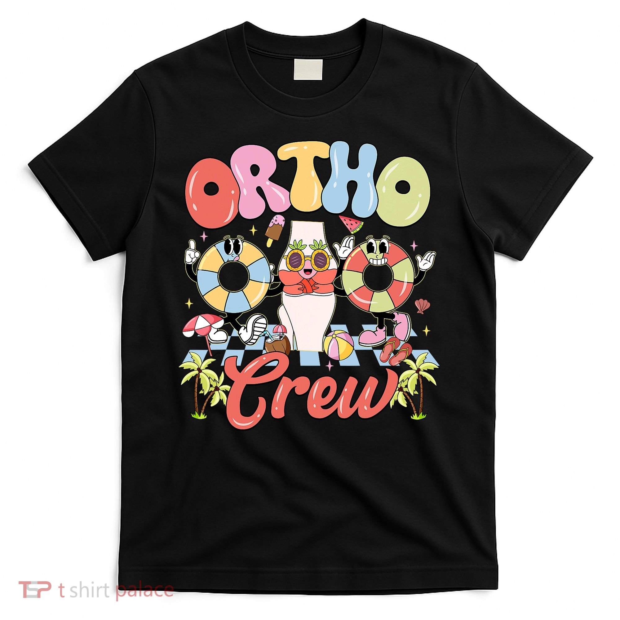 Ortho Crew Summer Vibes Orthopedic Surgeon T-Shirt