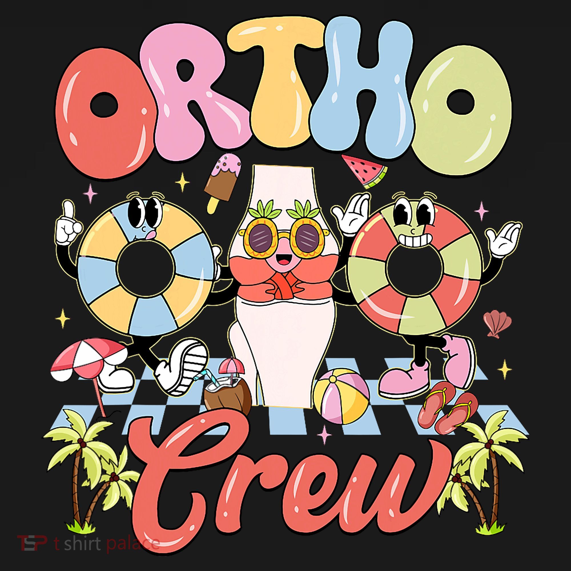 Ortho Crew Summer Vibes Orthopedic Surgeon Coaster