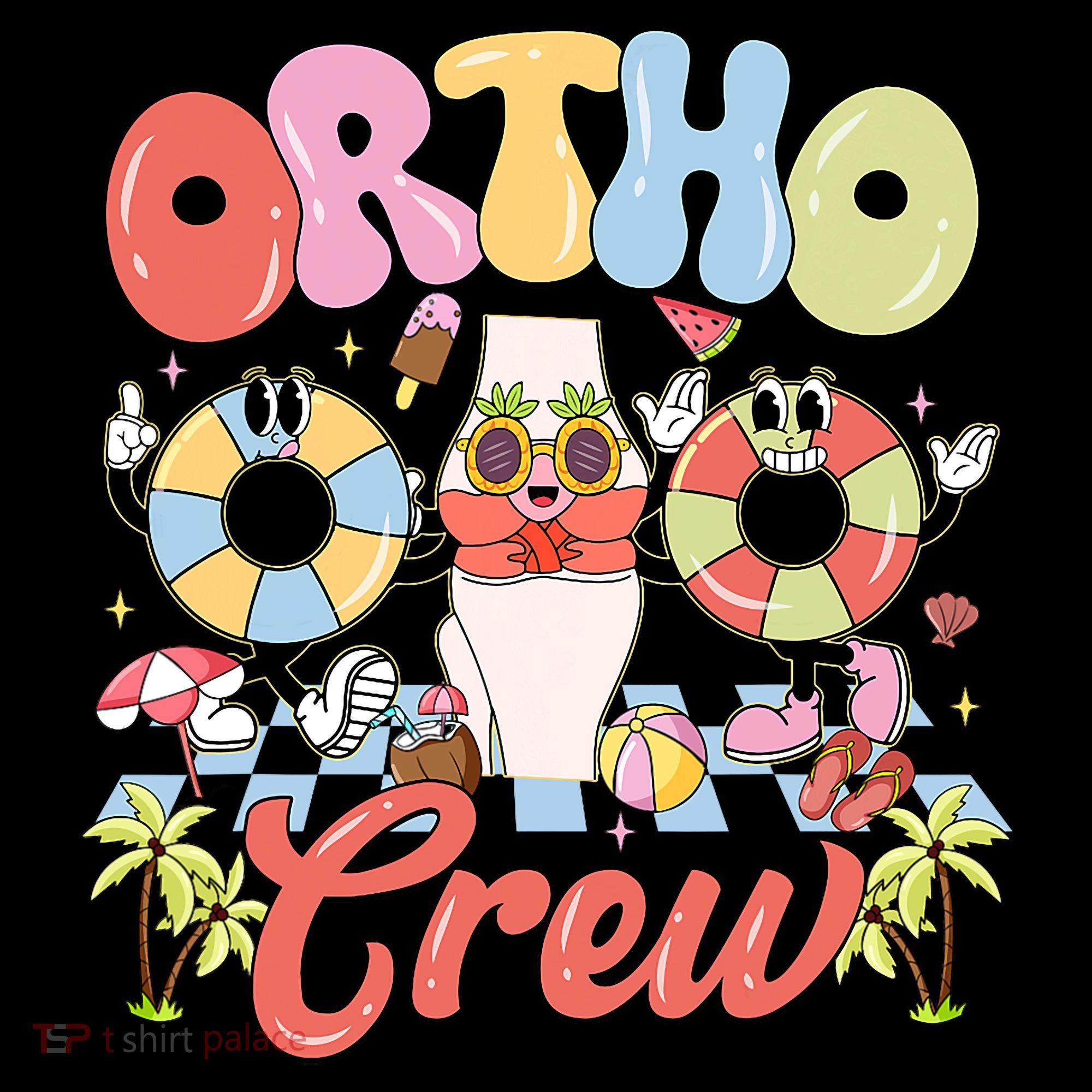 Ortho Crew Summer Vibes Orthopedic Surgeon Women's Hoodie
