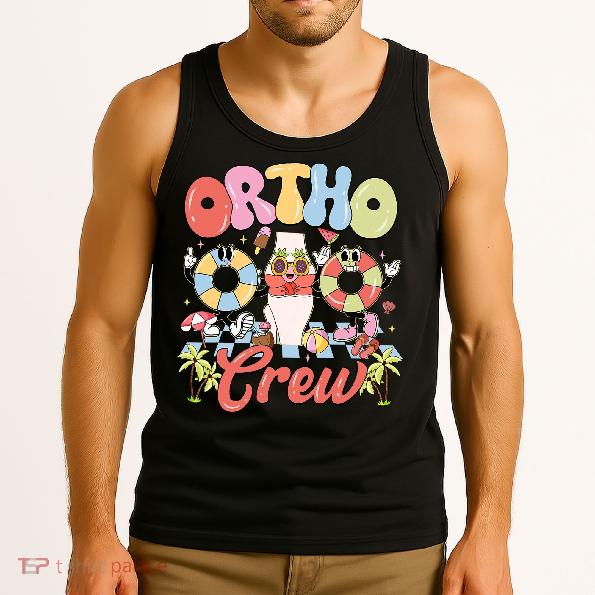 Ortho Crew Summer Vibes Orthopedic Surgeon Tank Top