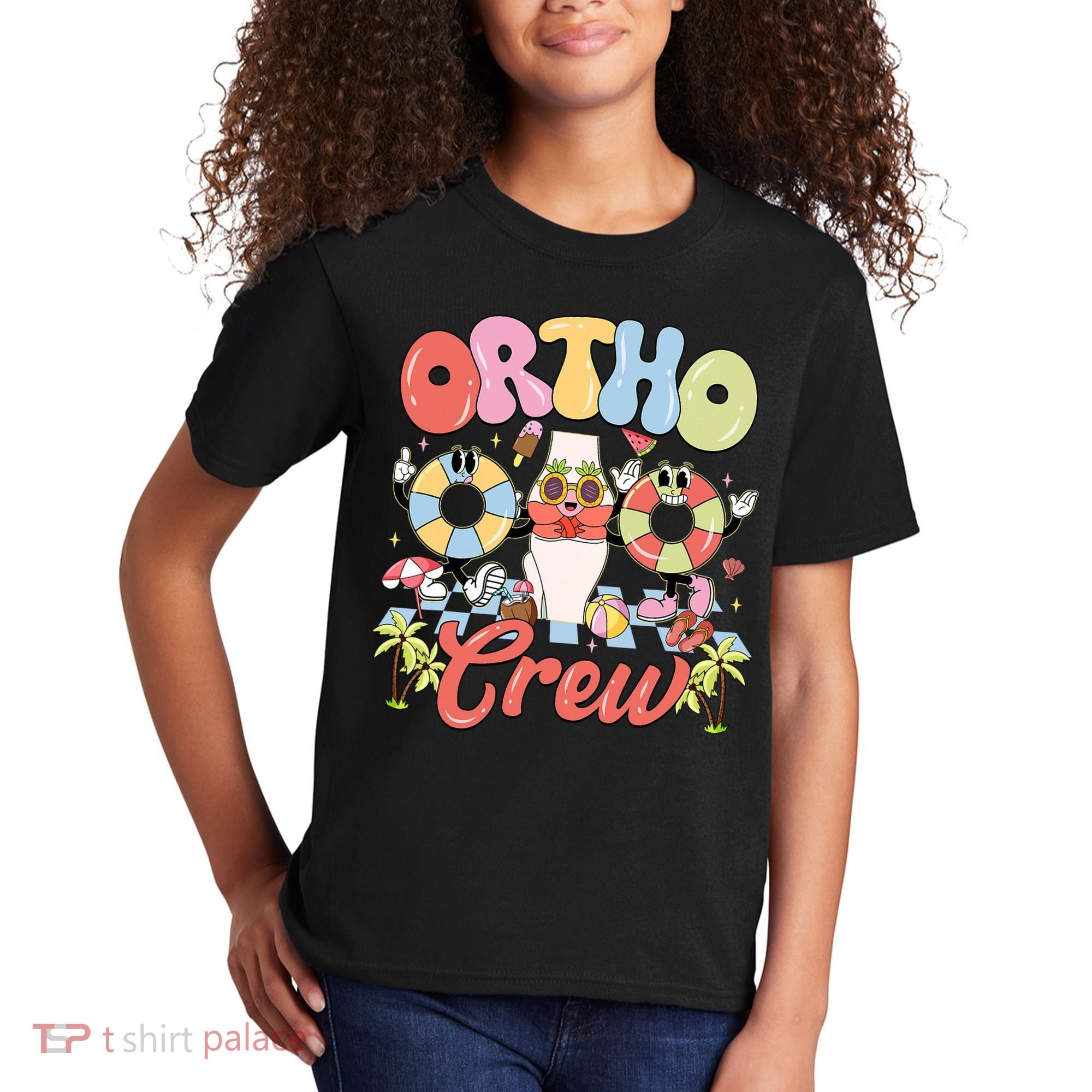 Ortho Crew Summer Vibes Orthopedic Surgeon Kids T-Shirt