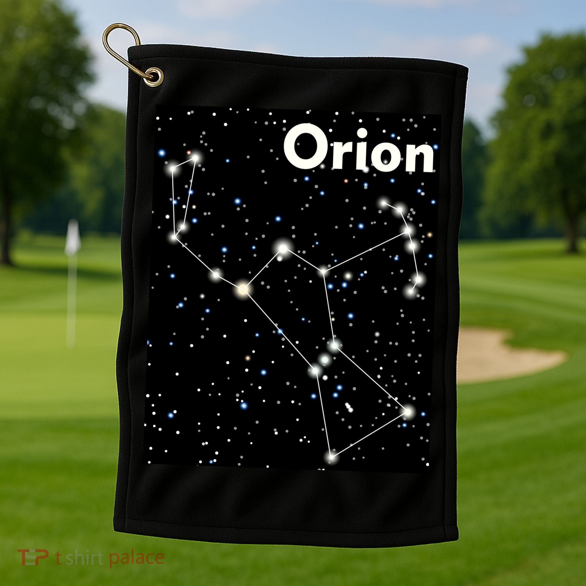 Orion Constellation Space Solar System Stars Golf Towel
