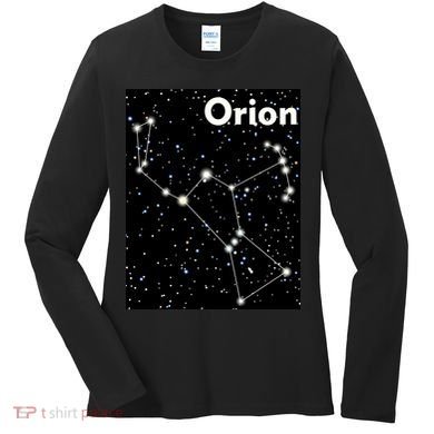 Orion Constellation Space Solar System Stars Women's Long Sleeve Shirt