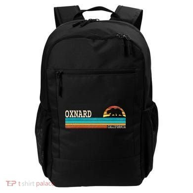Oxnard California State Bear Retro Sunset Backpack