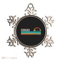 Oxnard California State Bear Retro Sunset Ornament thumb 0