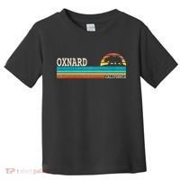 Oxnard California State Bear Retro Sunset Toddler T-Shirt thumb 0