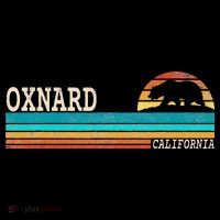 Oxnard California State Bear Retro Sunset Kids Sweatshirt thumb 2