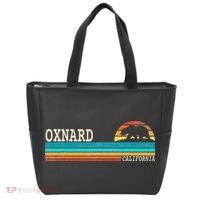 Oxnard California State Bear Retro Sunset Tote Bag thumb 0