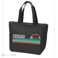 Oxnard California State Bear Retro Sunset Tote Bag thumb 3