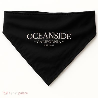 Oceanside California Simple Oceanside Ca USA-Made Doggie Bandana