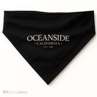 Oceanside California Simple Oceanside Ca USA-Made Doggie Bandana thumb 0