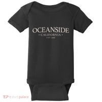 Oceanside California Simple Oceanside Ca Baby Bodysuit thumb 0