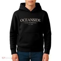 Oceanside California Simple Oceanside Ca Kids Hoodie thumb 4