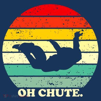 Oh Chute | Skydiving Skydive Sky Diving Skydiver Toddler Zip Fleece Hoodie