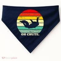 Oh Chute | Skydiving Skydive Sky Diving Skydiver USA-Made Doggie Bandana thumb 0
