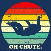 Oh Chute | Skydiving Skydive Sky Diving Skydiver Long Sleeve Shirt thumb 2
