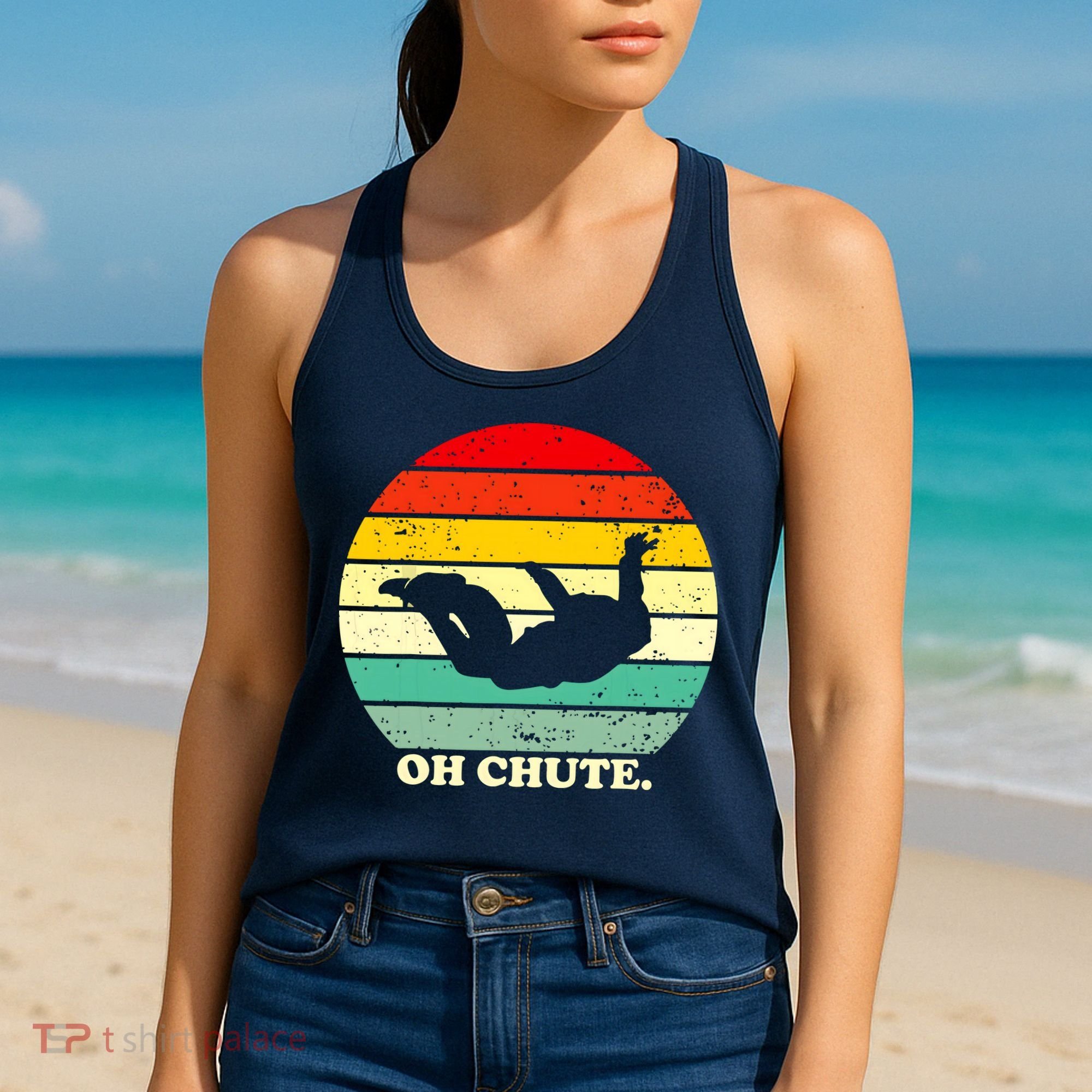 Oh Chute | Skydiving Skydive Sky Diving Skydiver Women's Tank Top
