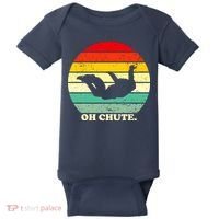 Oh Chute | Skydiving Skydive Sky Diving Skydiver Baby Bodysuit thumb 0