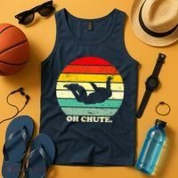 Oh Chute | Skydiving Skydive Sky Diving Skydiver Tank Top thumb 4