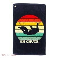 Oh Chute | Skydiving Skydive Sky Diving Skydiver Golf Towel thumb 0
